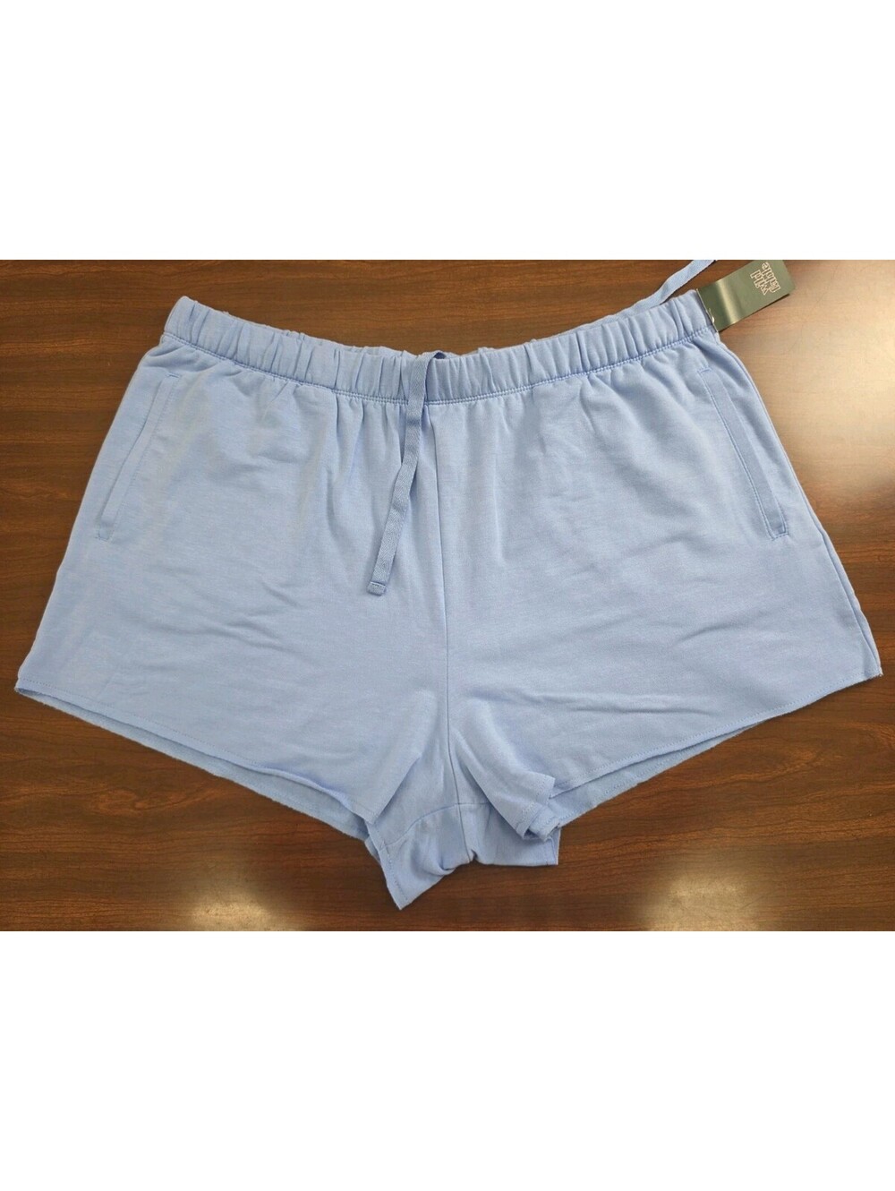 NWT Wild Fable Shorts Size 1X Blue Drawstring Knit Lounge Athletic Activewear